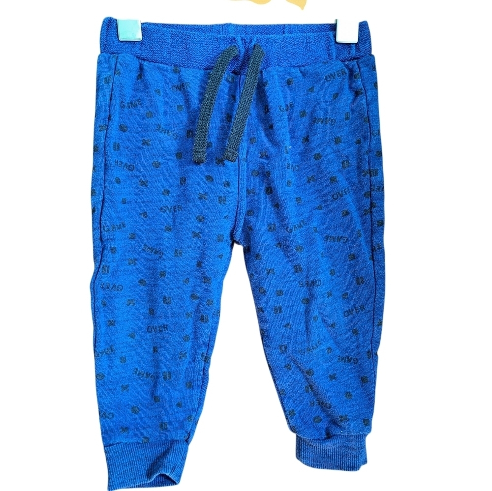 3/20$ Blue Patterned Gaming Kids Joggers Toddler 18m